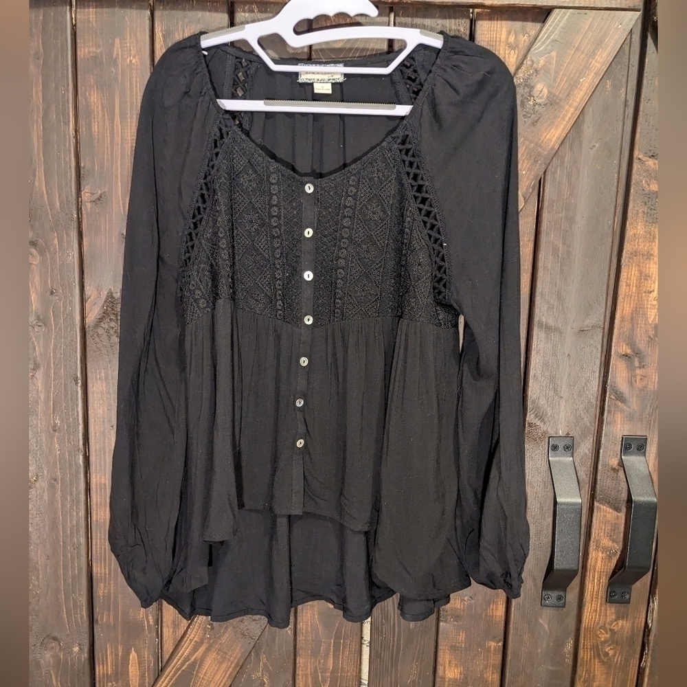 ETHEREAL size small black shirt